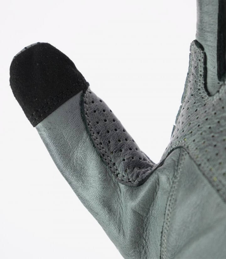 Guantes Pilot II de By City de verano de hombre color gris