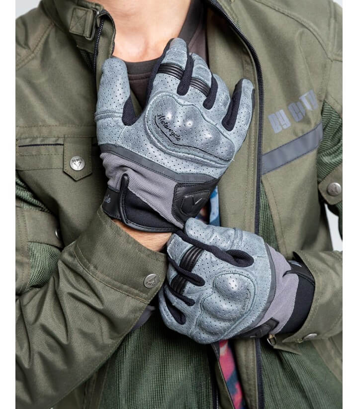 Guantes Tokio de By City de verano de hombre color gris