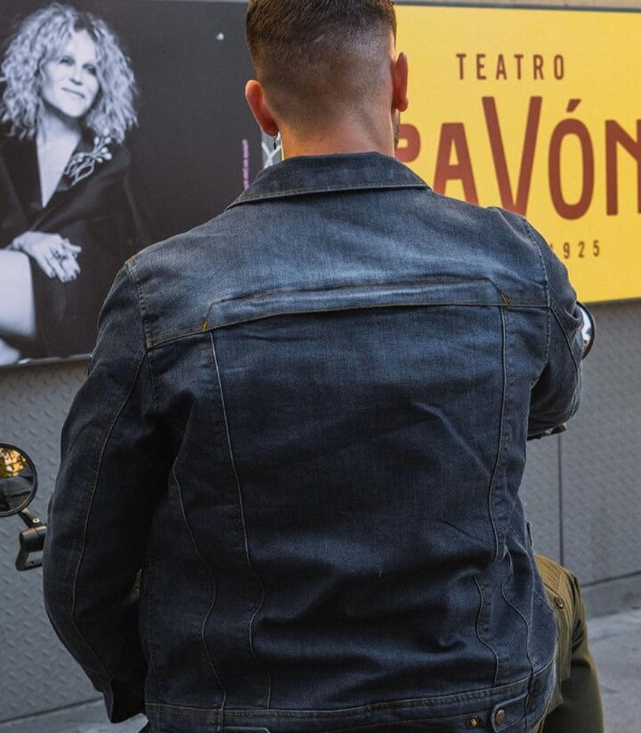 Chaqueta de verano para hombre By City Kansas azul 4000170