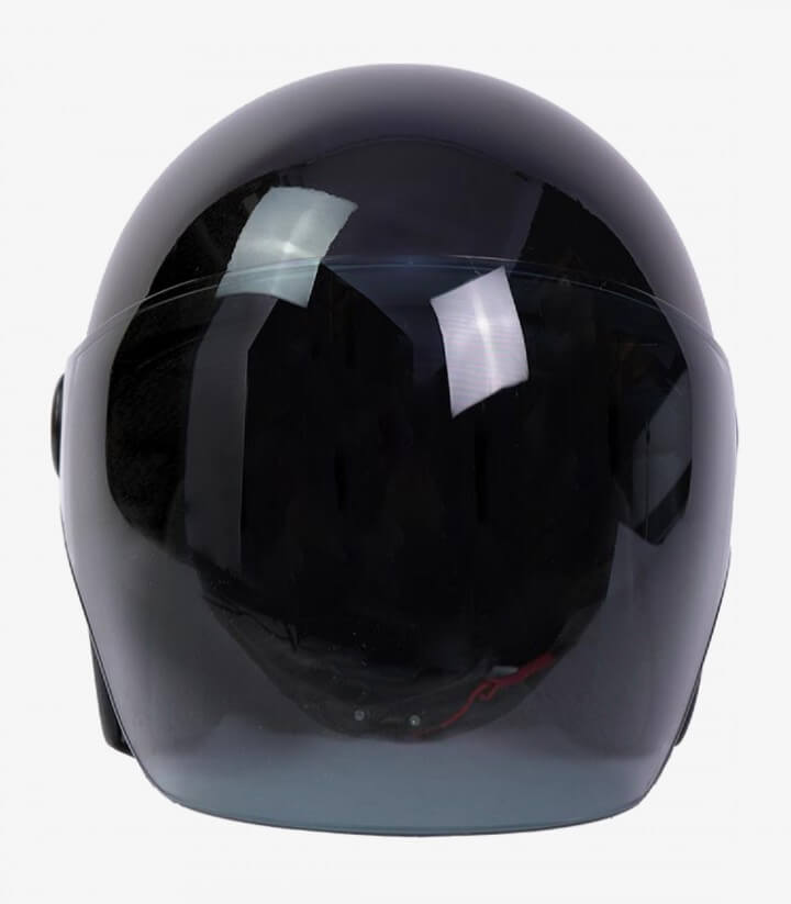 Casco jet By City The City negro brillante