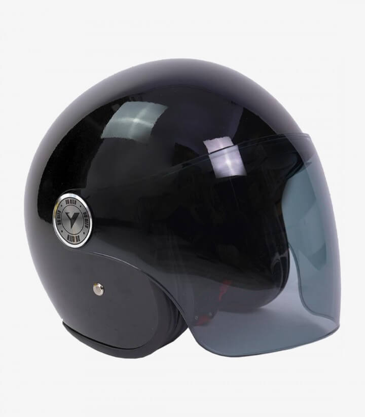 By City The City Black shiny open Face helmet