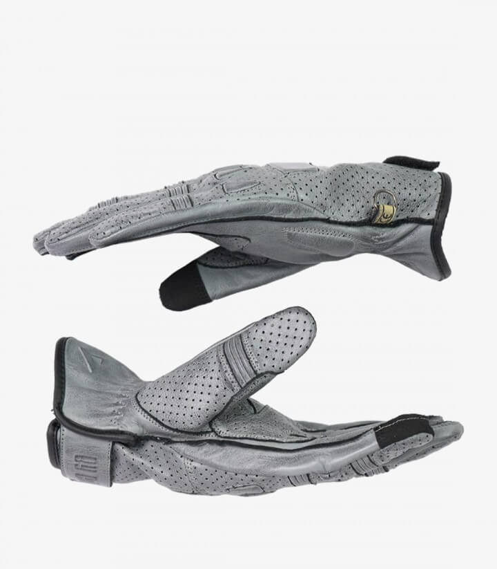 Guantes Pilot II de By City de verano de hombre color gris