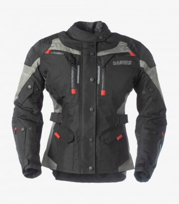 Chaqueta de invierno para mujer Duna Lady color negro y rojo de Rainers DUNALADYN