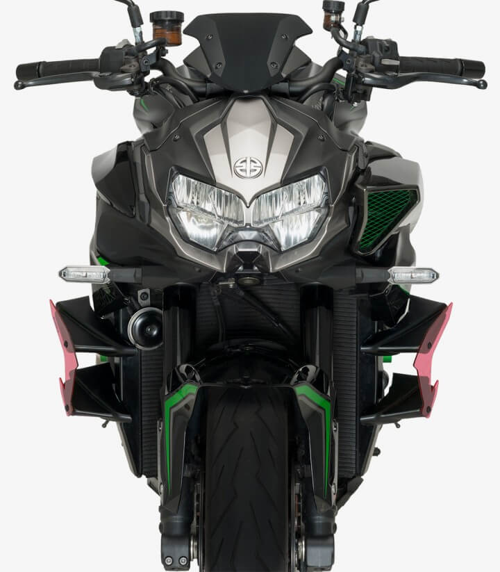 Naked side winglets 20832R for Kawasaki Z H2 Red by Puig