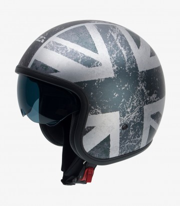 NZI Rolling 3 Matt Ducat Silver Open Face Helmet 050369A010