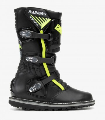Botas de moto unisex Rainers 3040 negro y fluor 3040F