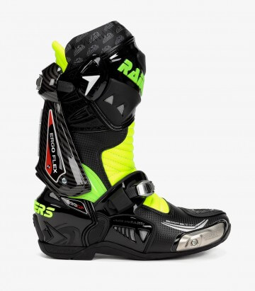 Rainers 999 GP Carbono black & fluor unisex motorcycle boots 999GPCARBONOF