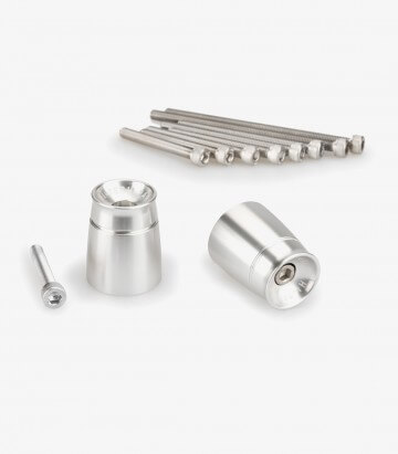 Puig Sport 21029P Bar Ends in Silver for several  Suzuki and Yamaha models