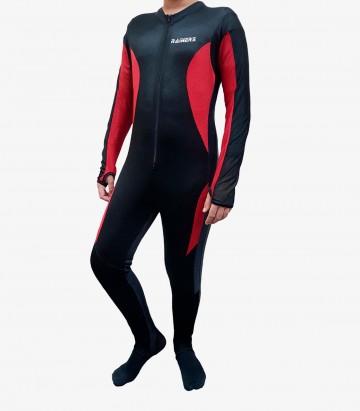 Rainers DAYTONA KIDS Black / Red One-Piece Breathable Suit DAYTONAKIDSN