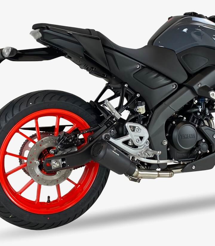 Escape AY9239SB IXRACE MK2B Negro para Yamaha MT-125 21-23
