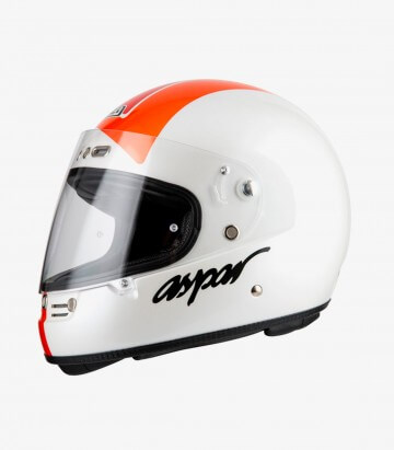 Casco Integral NZI Street Track 4 Replica Aspar Blanco, Naranja