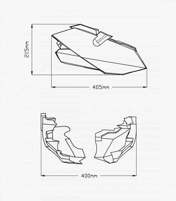 Kawasaki Z400 (19-20) Puig Carbono look 3554C 