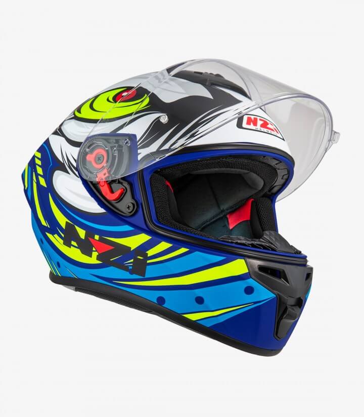 Casco Integral NZI Trendy 2 Ocelo Azul, blanco, azul cielo mate