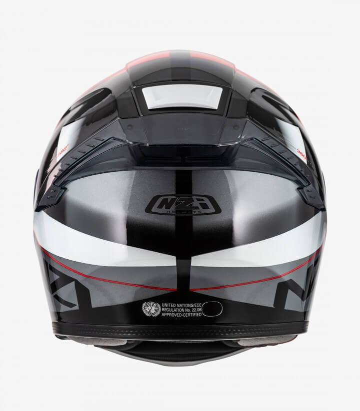Casco Integral NZI Eurus 4 Stream Duo Vanguard Negro, antracita y rojo
