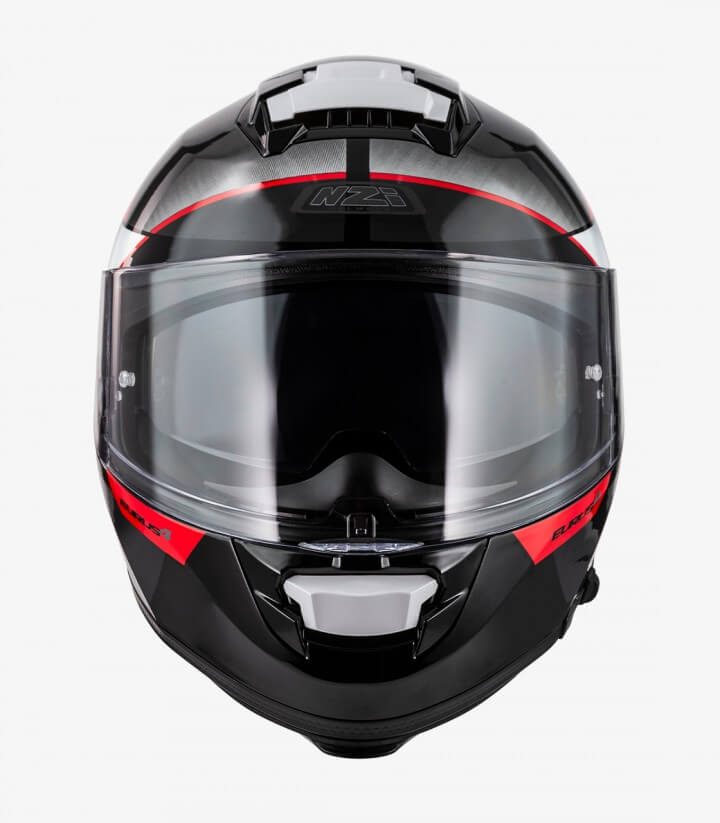 Casco Integral NZI Eurus 4 Stream Duo Vanguard Negro, antracita y rojo