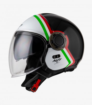 NZI Ringway 2 Duo Skyline Italy Black and white Italy Open Face Helmet