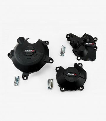 Puig Track Engine covers 21513N for Kawasaki ZX-6R Ninja (09-25)