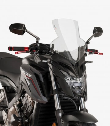 Honda CB650F Puig Naked New Generation Sport Transparent Windshield 9687W