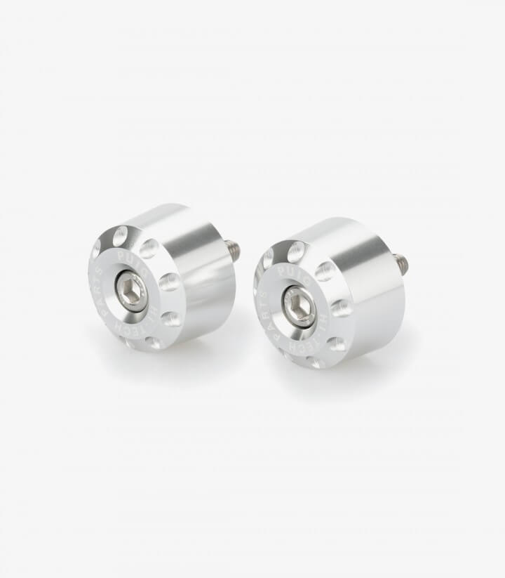 Contrapesos Cortos Puig color Plata para Kawasaki Ninja 650/7 Hybrid/Z650