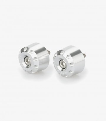 Contrapesos Cortos Puig color Plata para Kawasaki Ninja 650/7 Hybrid/Z650