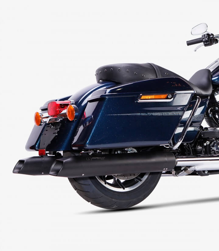 Escape Ironhead HC2-1B para Harley-Davidson Touring Road King (17–21) color Negro