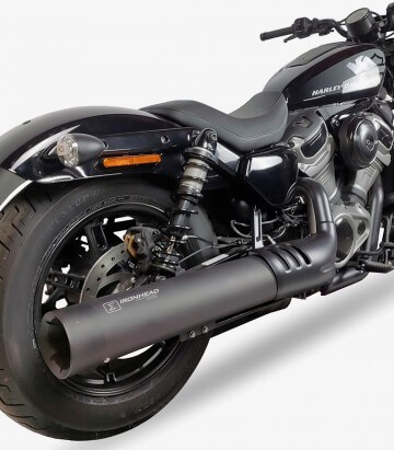 Ironhead HC2-2B exhaust for Harley-Davidson Nightster 975 (RB1/RB1R) (22–24) color Black