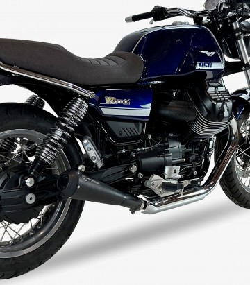 Escape Ironhead OVC11SB para Moto Guzzi V7 850 Special / Stone color Negro