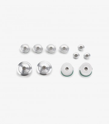 Tapas chasis de aluminio 21432P Puig BMW R1200/1250GS (13-24) Plata