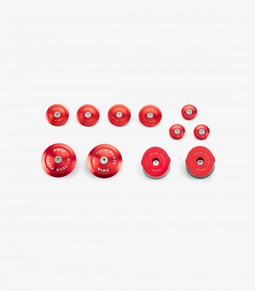 Aluminum Chassis Caps 21432R Puig BMW R1200/1250GS (13-24) Red