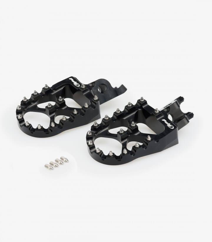 Estriberas Off-road 20557N Puig Kawasaki KX250/450 F/X (2000-24) Negro