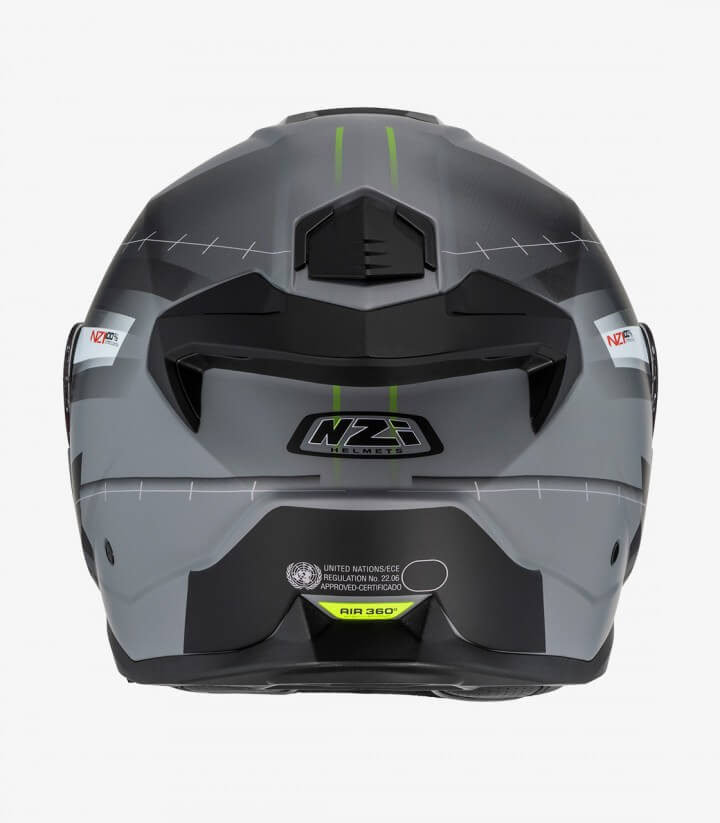 NZI Combi 3 Duo Metric Nardo Grey, White and Black Matt Modular Helmet