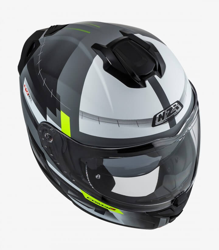 NZI Combi 3 Duo Metric Nardo Grey, White and Black Matt Modular Helmet