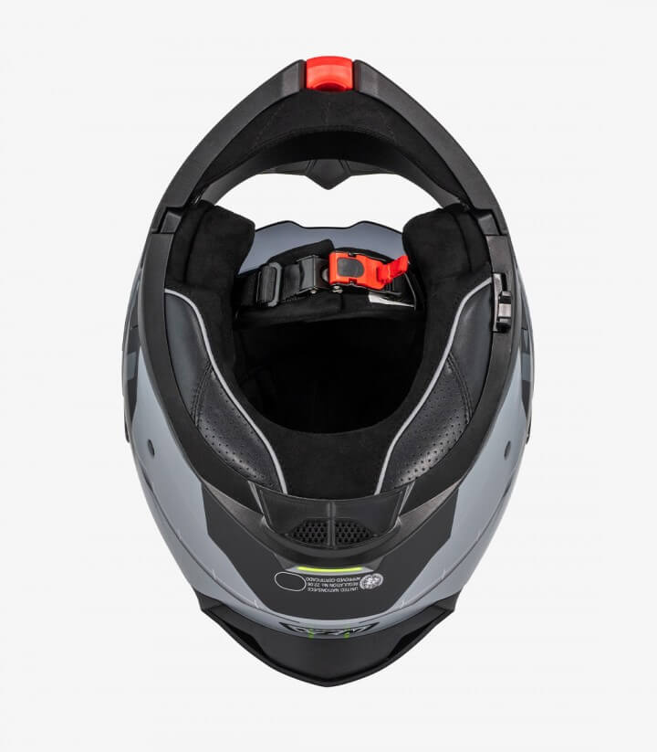 NZI Combi 3 Duo Metric Nardo Grey, White and Black Matt Modular Helmet