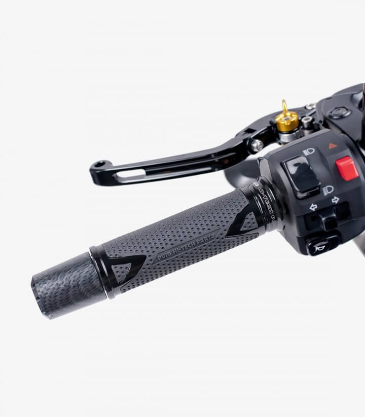Black Radikal motorcycle grips by Puig