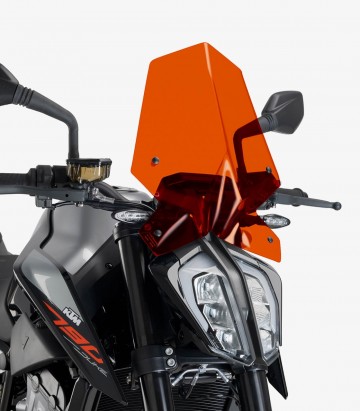 KTM 790 Duke Puig Naked New Generation Sport Orange Windshield 9668T
