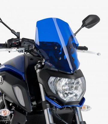Yamaha MT-07 Puig Naked New Generation Touring Blue Windshield 9667A