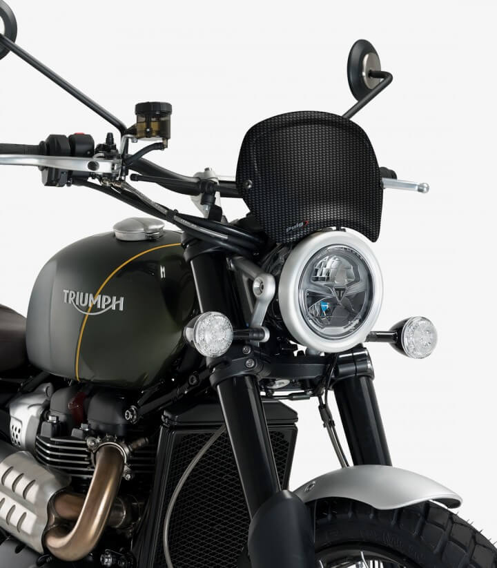 ABS Front Plate Puig 3590C Universal with fork mounting