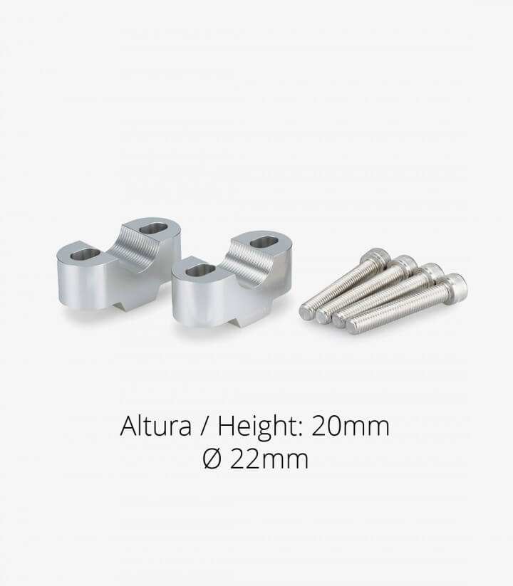 Puig Risers 3671P Universal in Silver