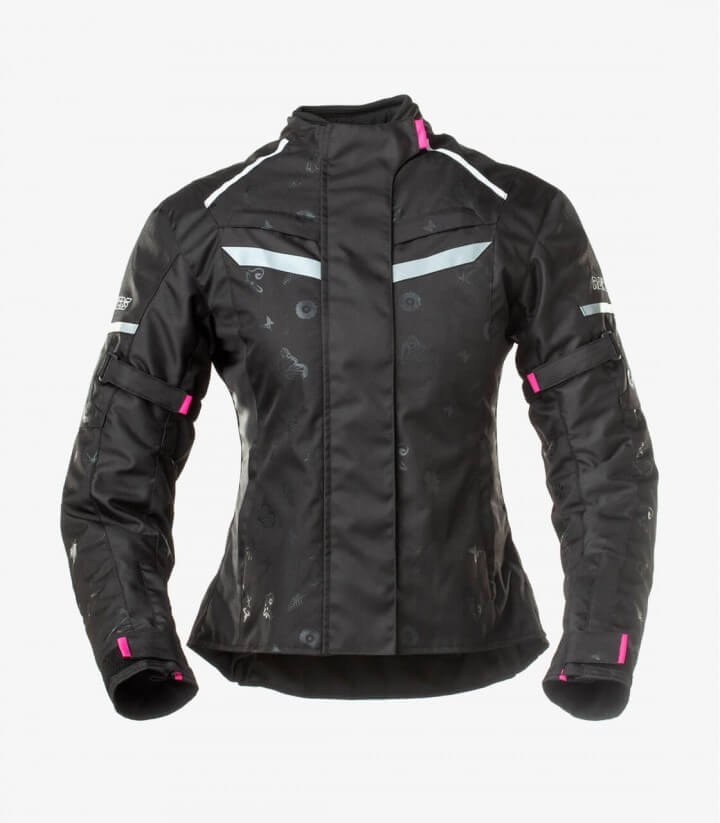 Chaqueta de Invierno para mujer Rainers Nevada negro y rosa NEVADAN