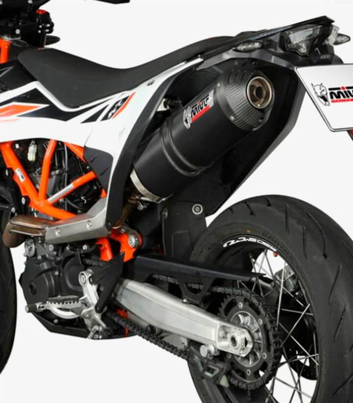 MIVV Oval Exhaust Black for KTM 690 Enduro R / SMC R / SM (19-25) KT.023.LVC