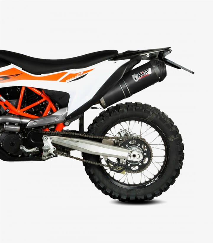 MIVV Oval Exhaust Black for KTM 690 Enduro R / SMC R / SM (19-25) KT.023.LVC