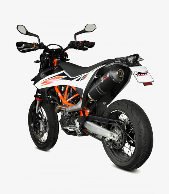 MIVV Oval Exhaust Black for KTM 690 Enduro R / SMC R / SM (19-25) KT.023.LVC
