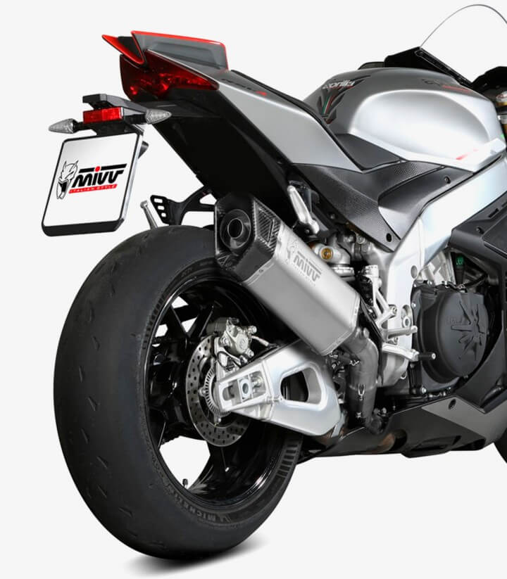 Escape MIVV SR-1 Titanio para Aprilia RSV4 / 1100 Factory / Tuono V4 1100 (21-24) A.015.LR1T