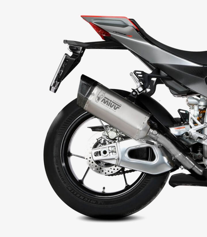 Escape MIVV SR-1 Titanio para Aprilia RSV4 / 1100 Factory / Tuono V4 1100 (21-24) A.015.LR1T
