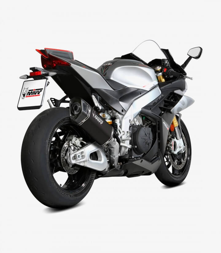 Escape MIVV SR-1 Titanio Negro para Aprilia RSV4 / 1100 Factory / Tuono V4 1100 (21-25) A.015.LR1TB