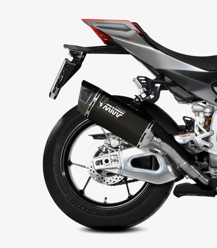 Escape MIVV SR-1 Titanio Negro para Aprilia RSV4 / 1100 Factory / Tuono V4 1100 (21-25) A.015.LR1TB