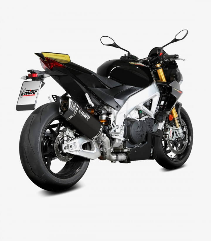 Escape MIVV SR-1 Titanio Negro para Aprilia RSV4 / 1100 Factory / Tuono V4 1100 (21-25) A.015.LR1TB