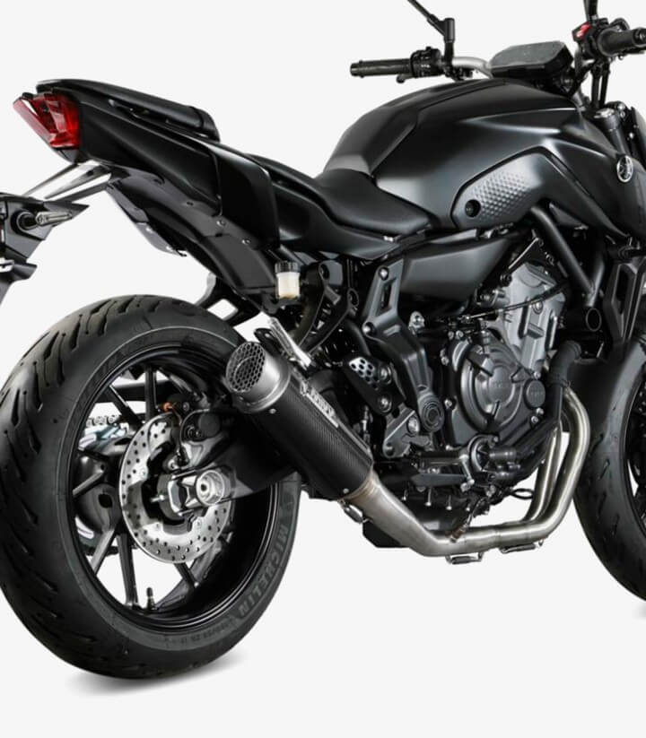 MIVV GP PRO Exhaust Carbon for Yamaha MT 07 / FZ 07 (21-24) Y.065.L2P
