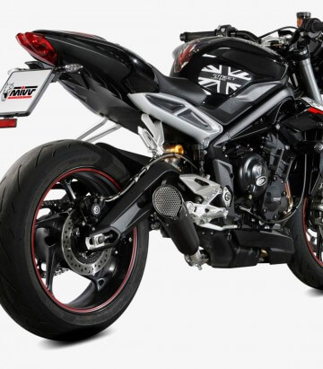 Escape MIVV X-M5 Negro para Triumph Street Triple 660 / 765 R/S/RS (17-25) T.019.SC5B