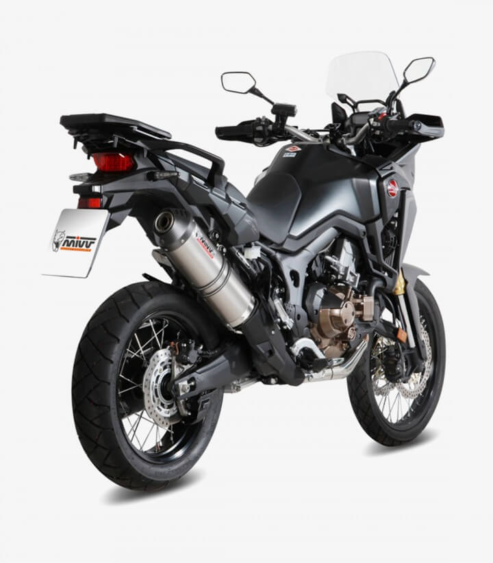 MIVV Oval Exhaust Titanium for Honda CRF 1000 L Africa Twin (16-19) H.059.LNC